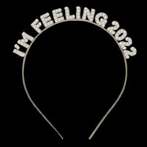 taylor swift 22 2022 crystal gem sequin headband headband tiara new years gold